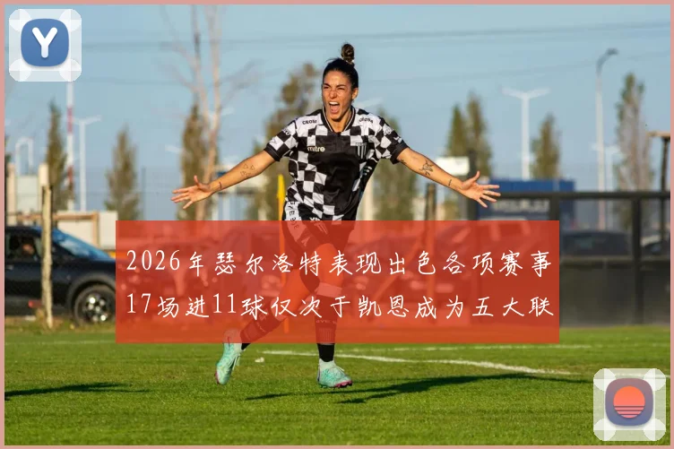 2026年瑟尔洛特表现出色各项赛事17场进11球仅次于凯恩成为五大联赛新星