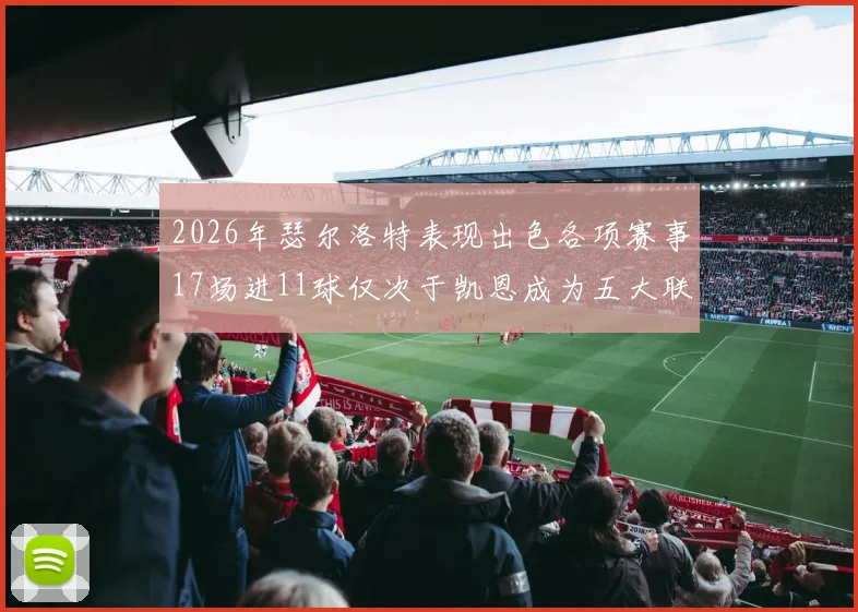 2026年瑟尔洛特表现出色各项赛事17场进11球仅次于凯恩成为五大联赛新星