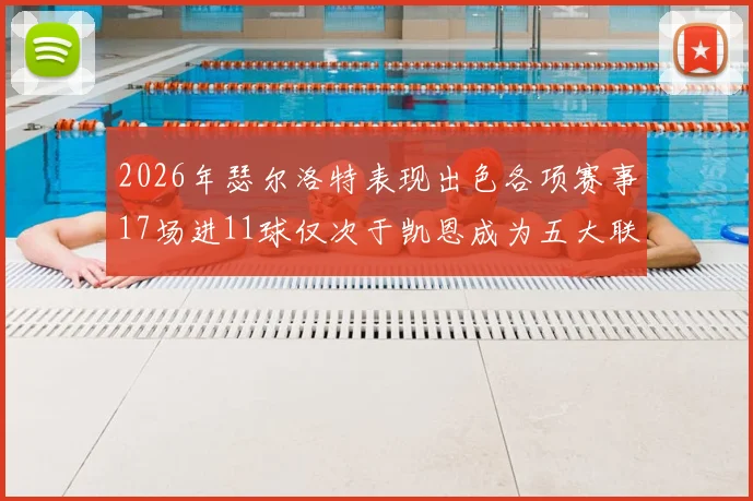 2026年瑟尔洛特表现出色各项赛事17场进11球仅次于凯恩成为五大联赛新星